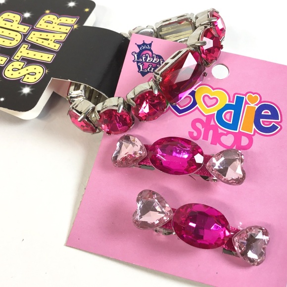 LibbyLu PopStar Bracelet & Barrett Set#1 - Picture 1 of 8
